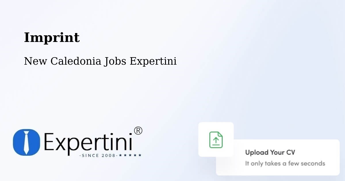 Imprint – Tonghoué - New Caledonia Jobs Expertini