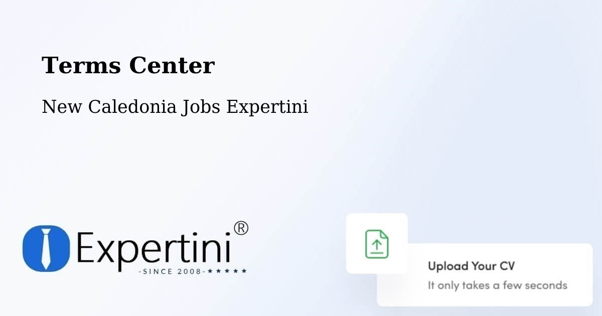 Terms of Service – Tonghoué - New Caledonia Jobs Expertini